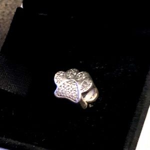 Authentic Pandora Dog Paw Charm / 791714cz / EUC / s925 ALE